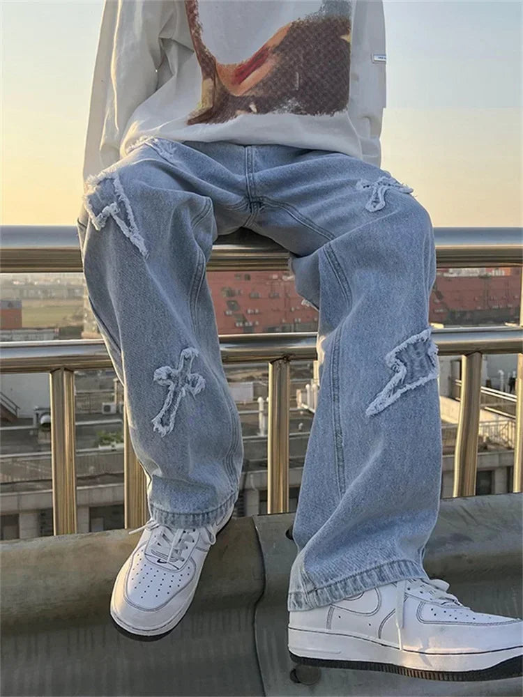 Baggy Cargo Denim – Unisex High Street Loose Fit Jeans