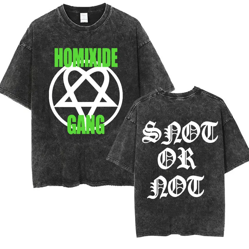 I AM MUSIC” Washed Rap Tee – Opium Tour Oversized Edition