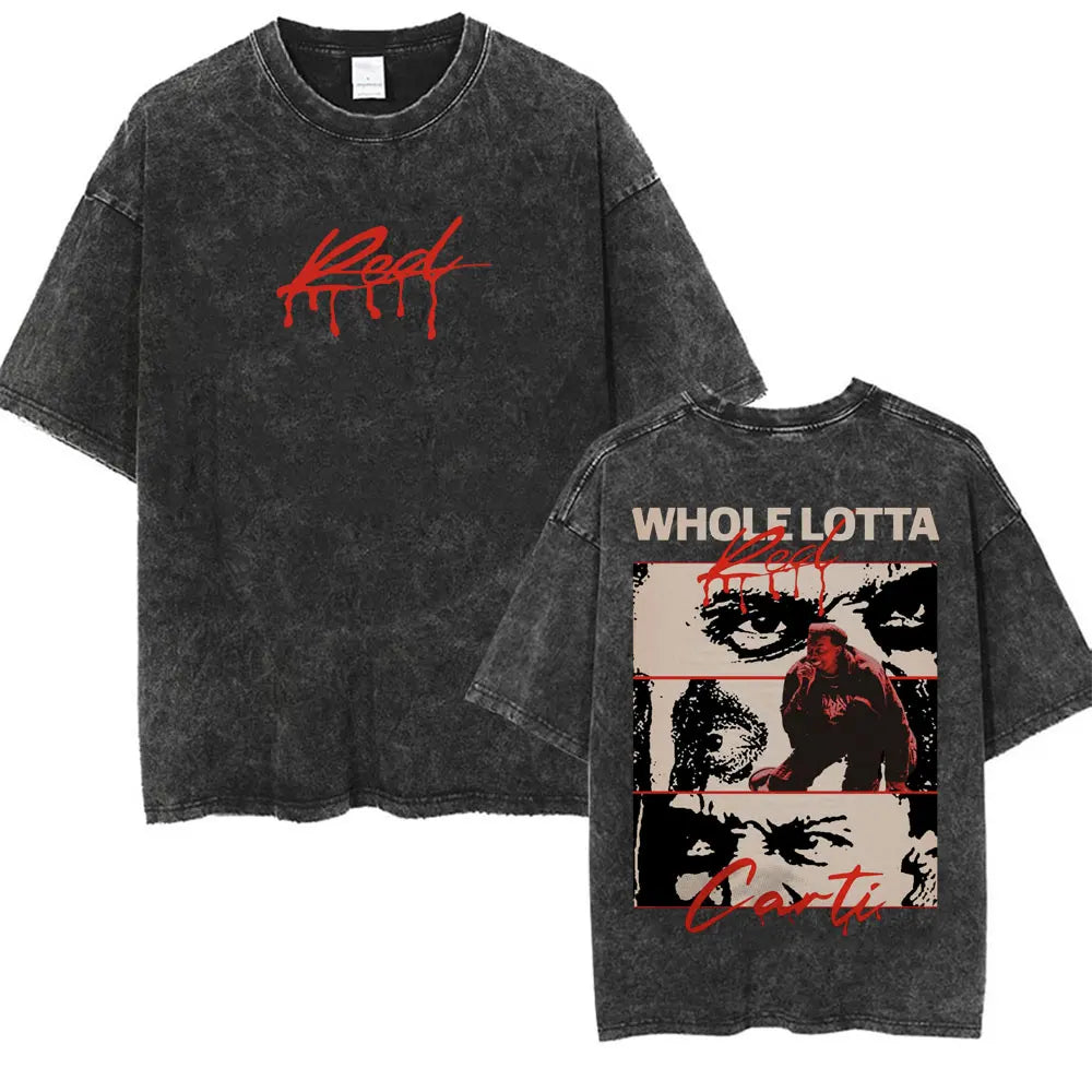 I AM MUSIC” Washed Rap Tee – Opium Tour Oversized Edition