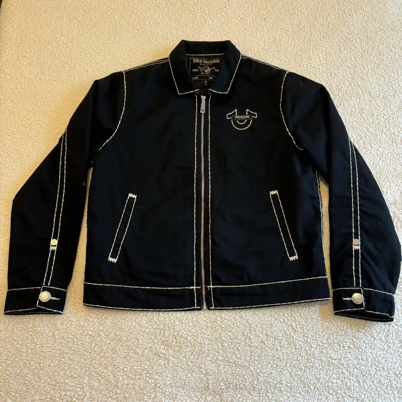 REVOLT™ Retro Y2K Leather-Denim Hybrid Jacket – Street Legends Editio