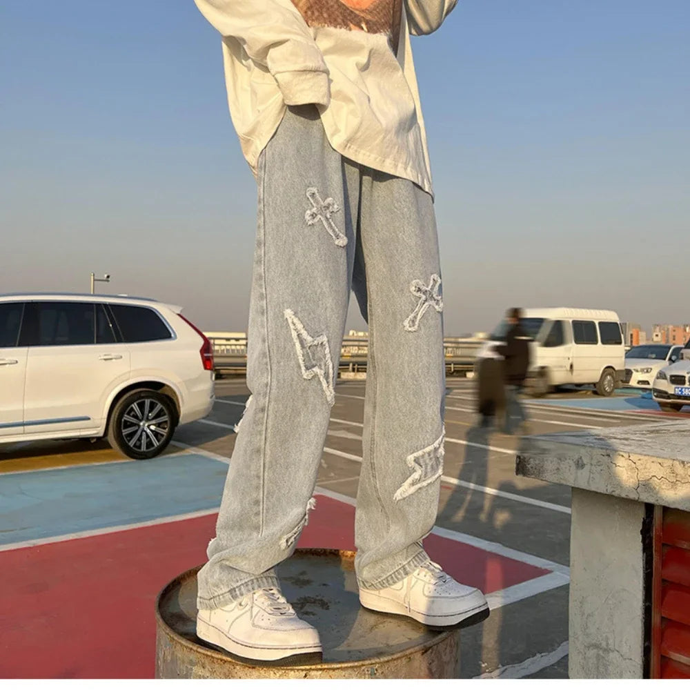 Baggy Cargo Denim – Unisex High Street Loose Fit Jeans