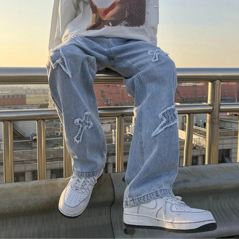 Baggy Cargo Denim – Unisex High Street Loose Fit Jeans