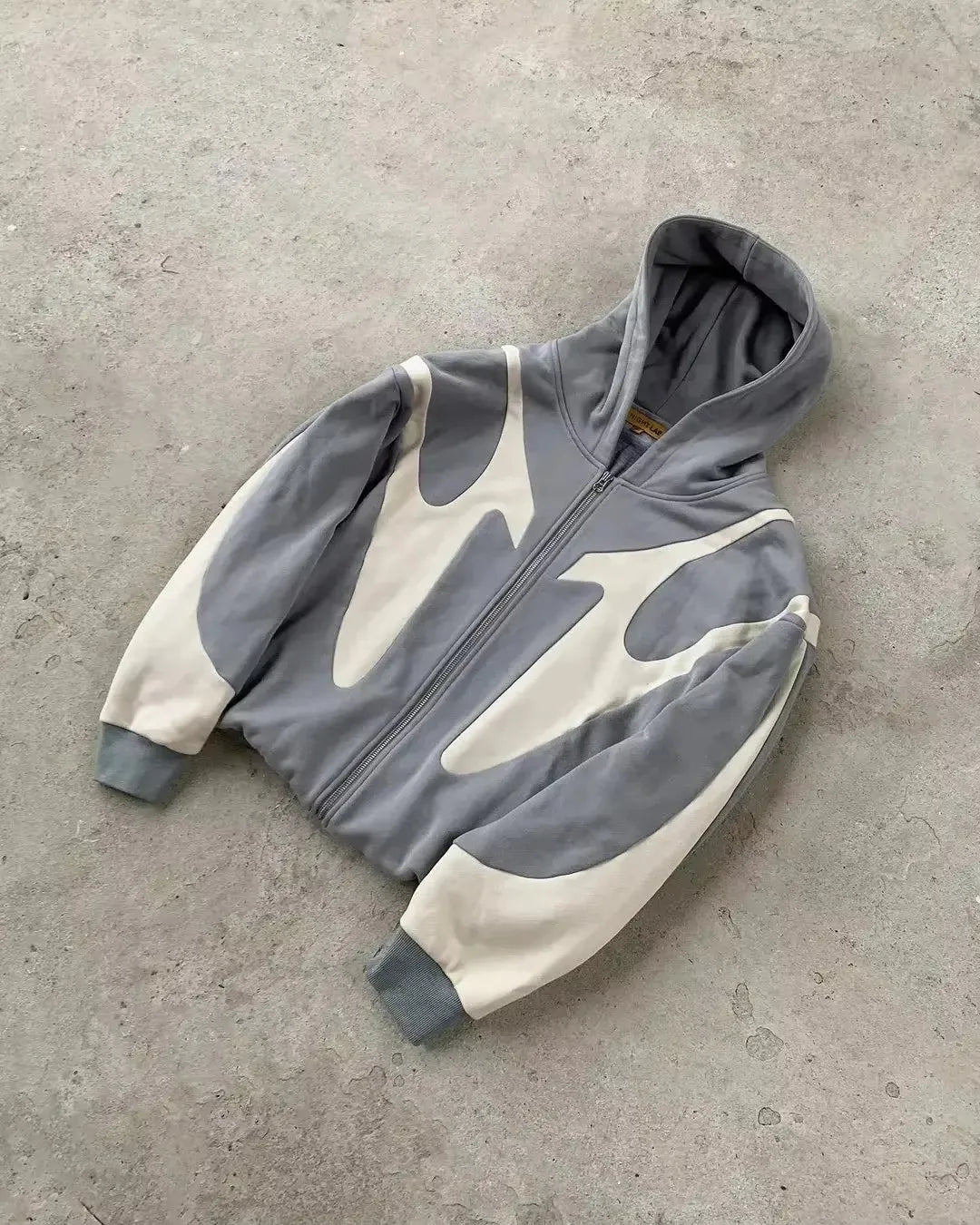 Gothic Hoodie — Oversized Y2K Streetwear (Black/Grey)