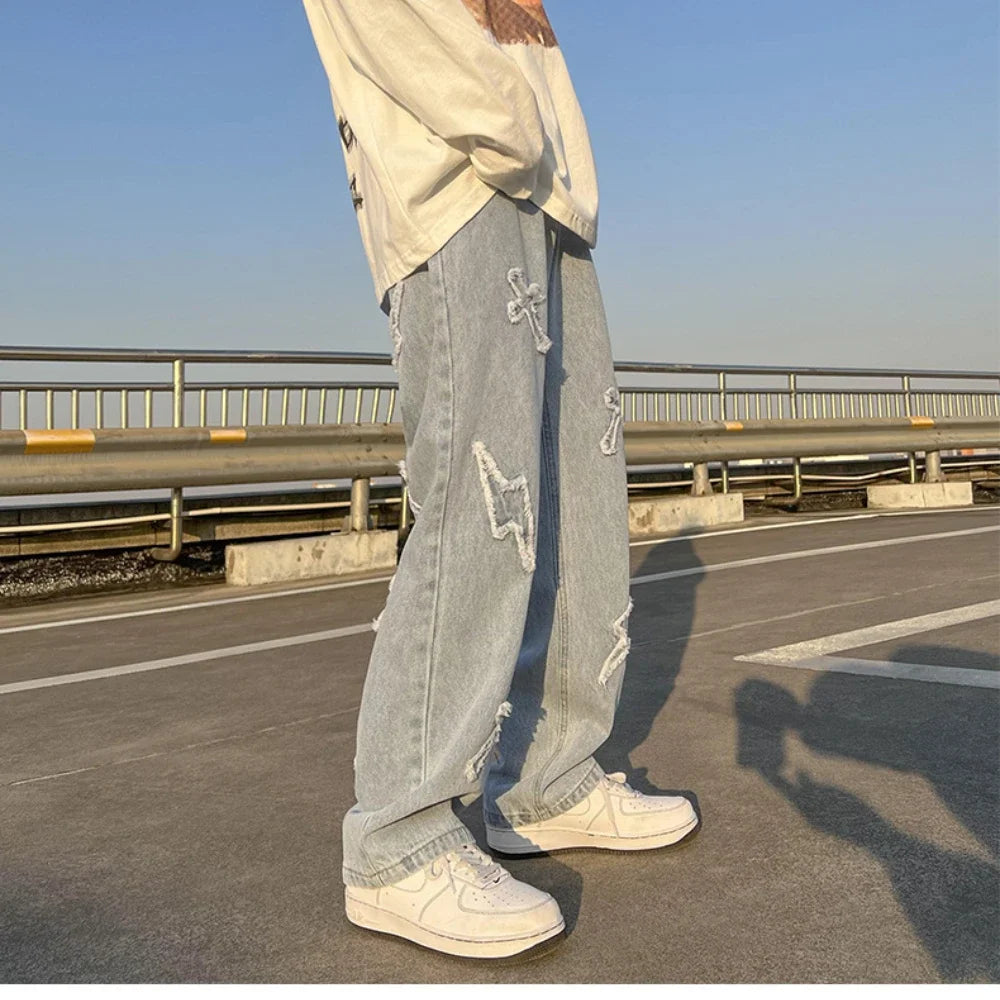 Baggy Cargo Denim – Unisex High Street Loose Fit Jeans