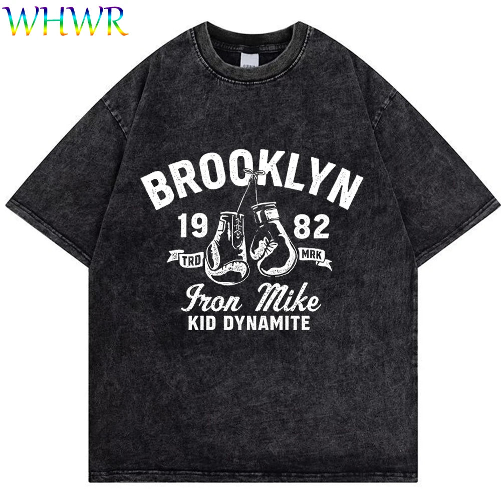 Mike Tyson Washed Vintage Tee – Oversized Champion Edition
