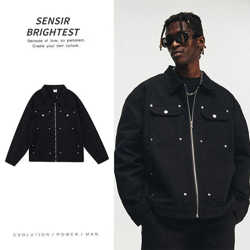 American Street Jacket – Urban Vintage Edge Meets Modern Street Game