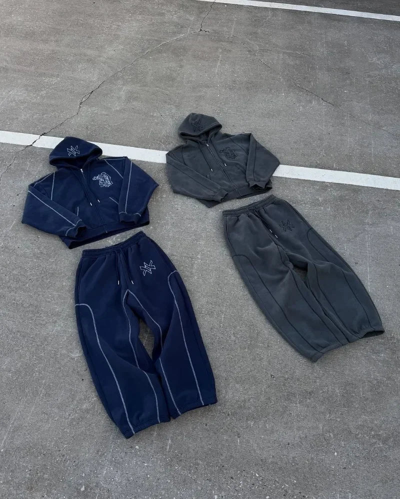 Psycore™ Stitch Tracksuit – Gothic Y2K Harajuku Edition