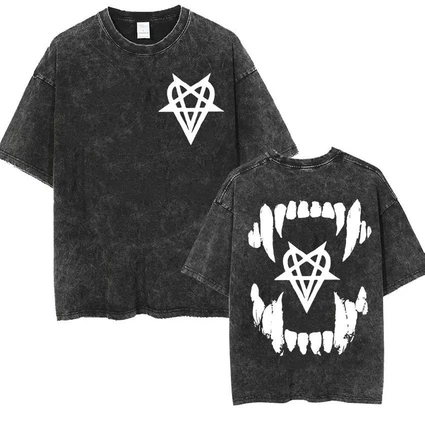I AM MUSIC” Washed Rap Tee – Opium Tour Oversized Edition