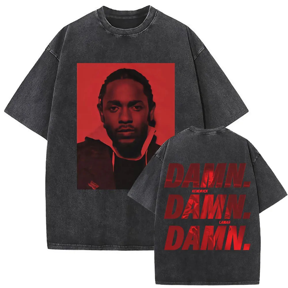 Kendrick Lamar “They Not Like Us” Washed Vintage T-shirt – Oversized Summer Drop