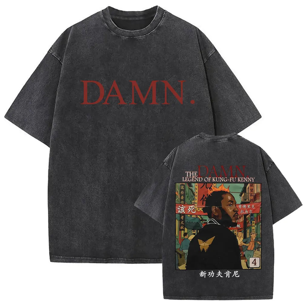 Kendrick Lamar “They Not Like Us” Washed Vintage T-shirt – Oversized Summer Drop
