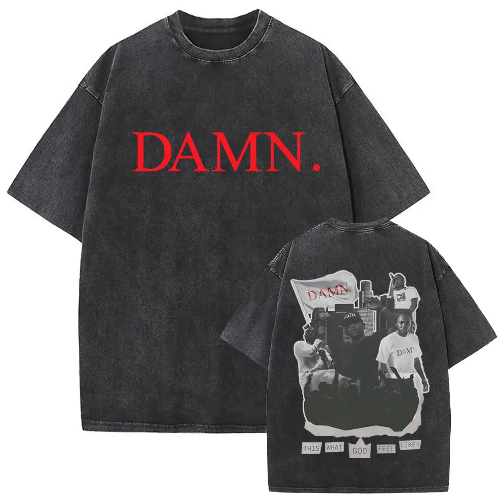 Kendrick Lamar “They Not Like Us” Washed Vintage T-shirt – Oversized Summer Drop