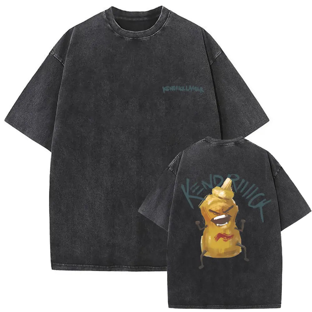 Kendrick Lamar “They Not Like Us” Washed Vintage T-shirt – Oversized Summer Drop