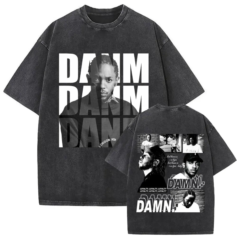 Kendrick Lamar “They Not Like Us” Washed Vintage T-shirt – Oversized Summer Drop